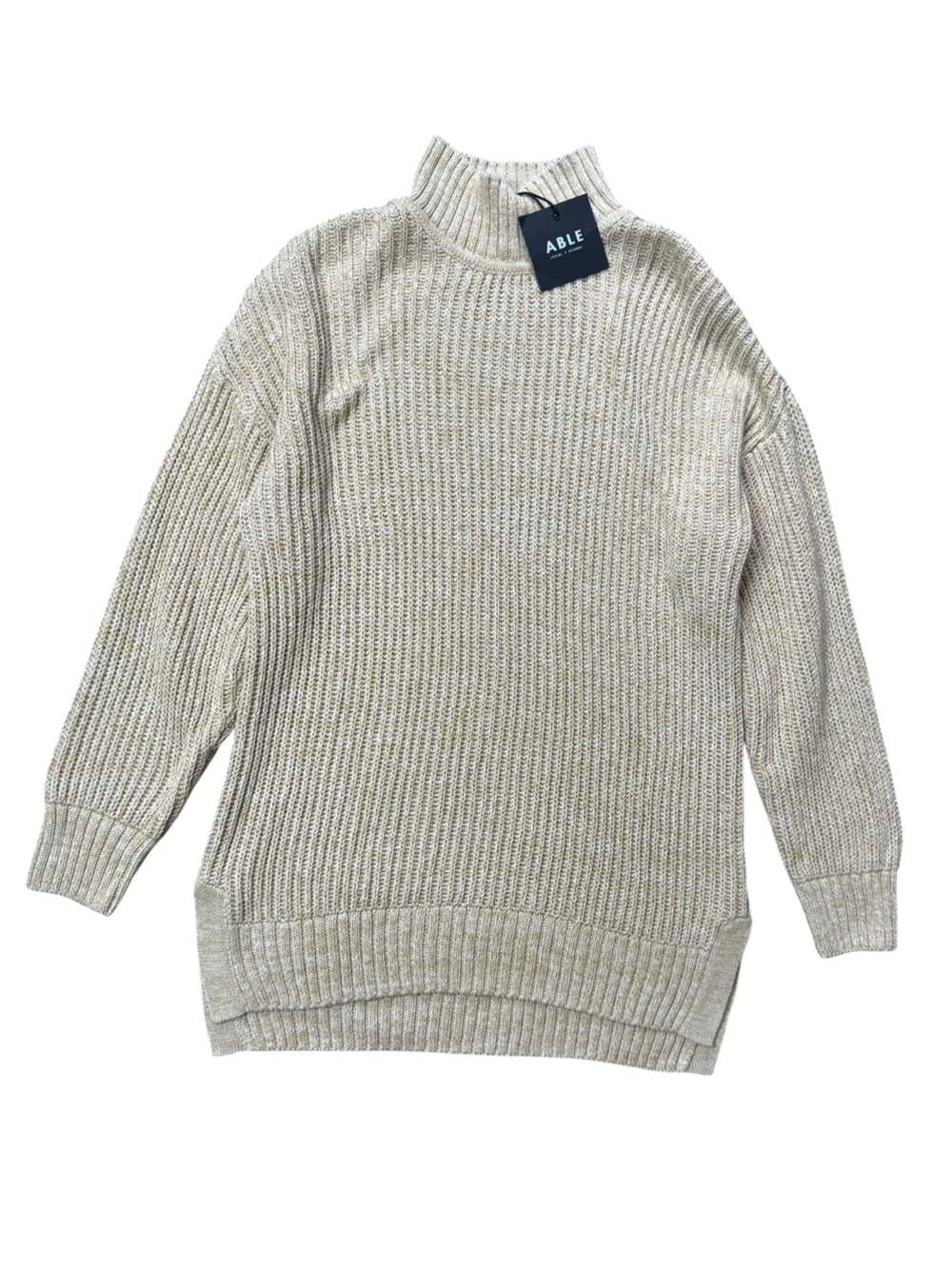ABLE Rose Relaxed Sweater Tunic Organic Cotton size M NWT - Picture 4 of 11
